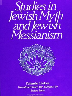 cover image of Studies in Jewish Myth and Messianism